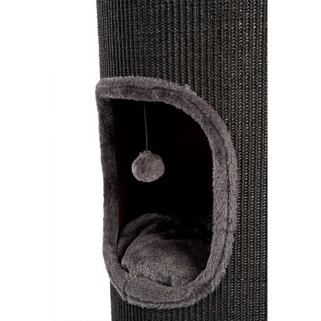 ZooRoyal Kratztonne Klara 100 cm schwarz