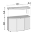Juwel Aquarium Vision 450 LED mit Unterschrank SBX