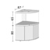 Juwel Komplett Eck-Aquarium Trigon 350 LED mit Unterschrank SBX