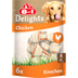 8in1 Delights Kauknochen Huhn im Beutel