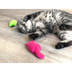 Aumüller Katzenspielkissen Plüschkatzen, 3er Set