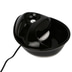 Pioneer Pet Keramik Trinkbrunnen Rain Drop Style 1,8 l schwarz