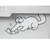 Simon's Cat Katzentoilette mit Rand