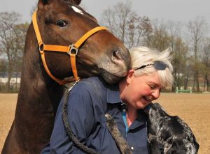 Perdita Lübbe mit Pferd