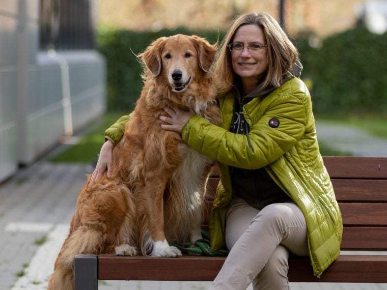 Annette Großmann mit Hund Lasse Annette Großmann