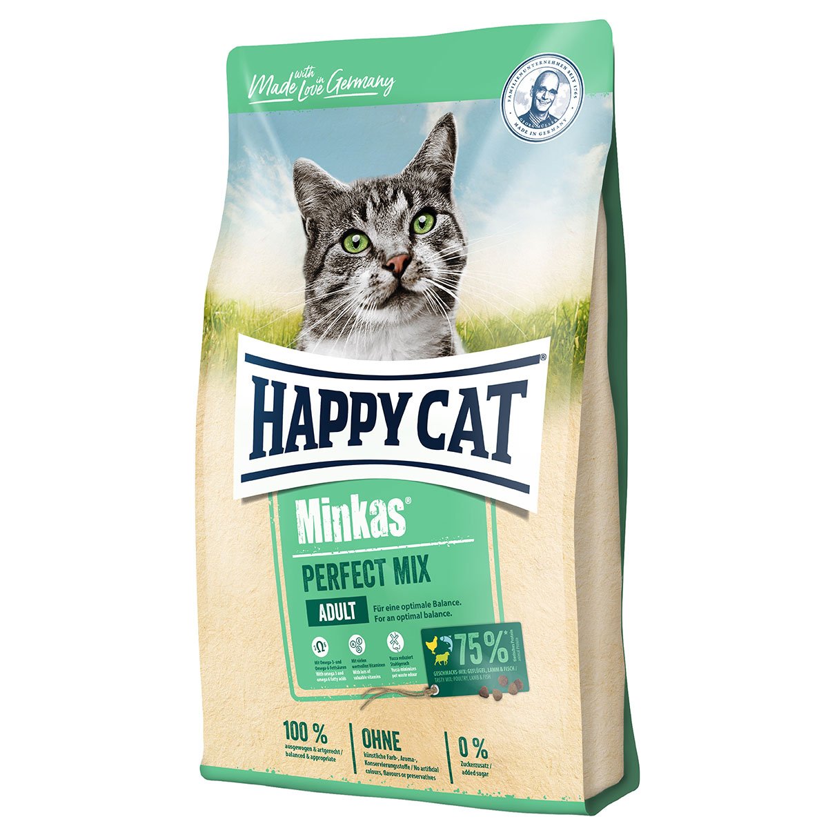 Happy Cat Minkas Perfect Mix Geflügel, Fisch & Lamm 2×10 kg