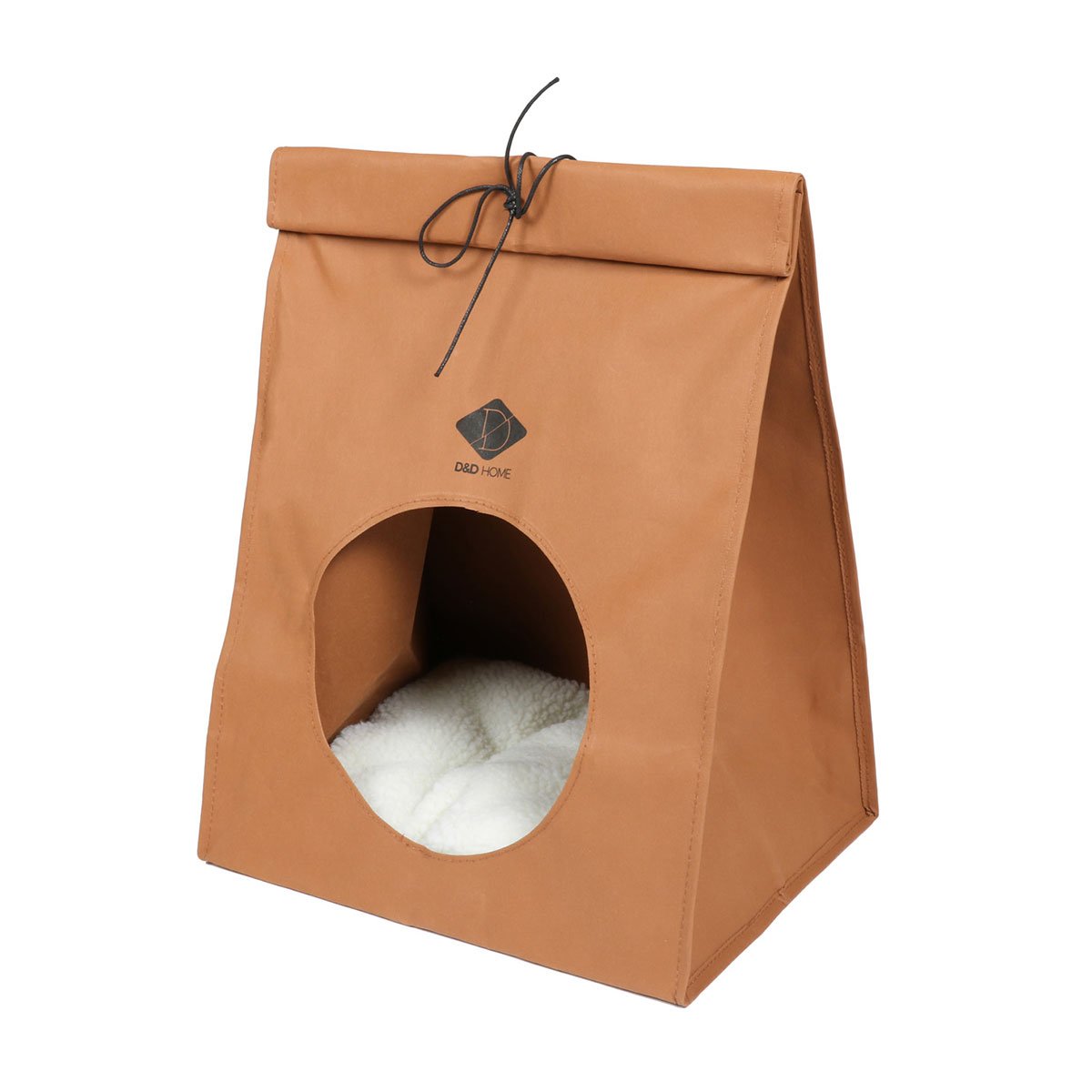 D&D Home domek pro kočku s papírovým vzhledem Oscar hnědá