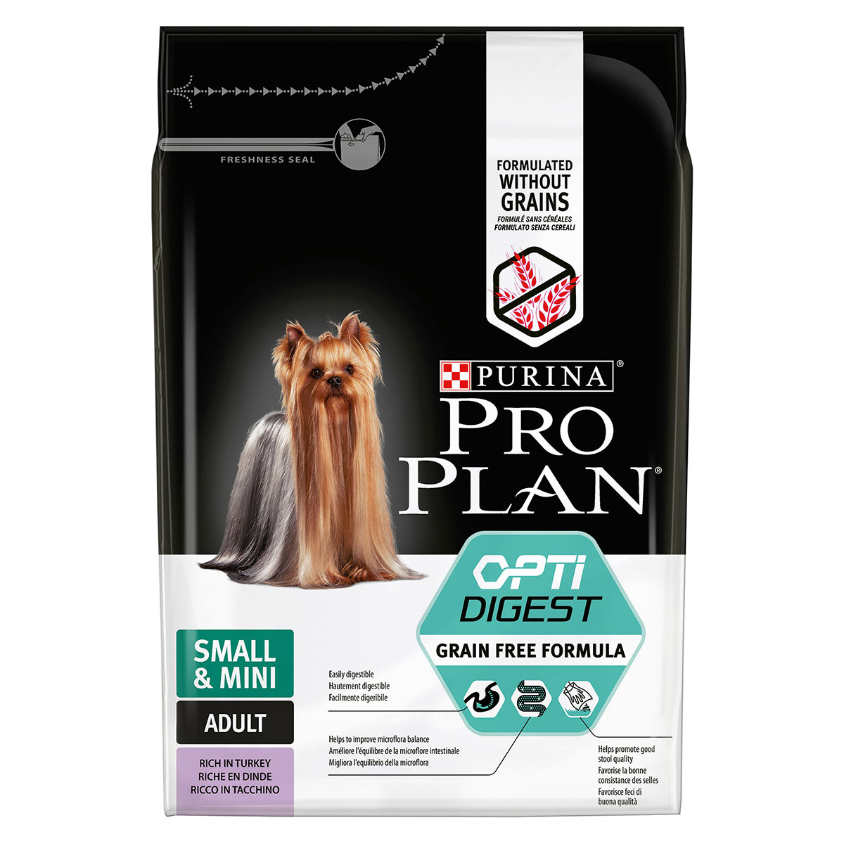 PURINA PRO PLAN Dog Small & Mini Adult OPTIDIGEST s vysokým obsahem krocana 2,5 kg