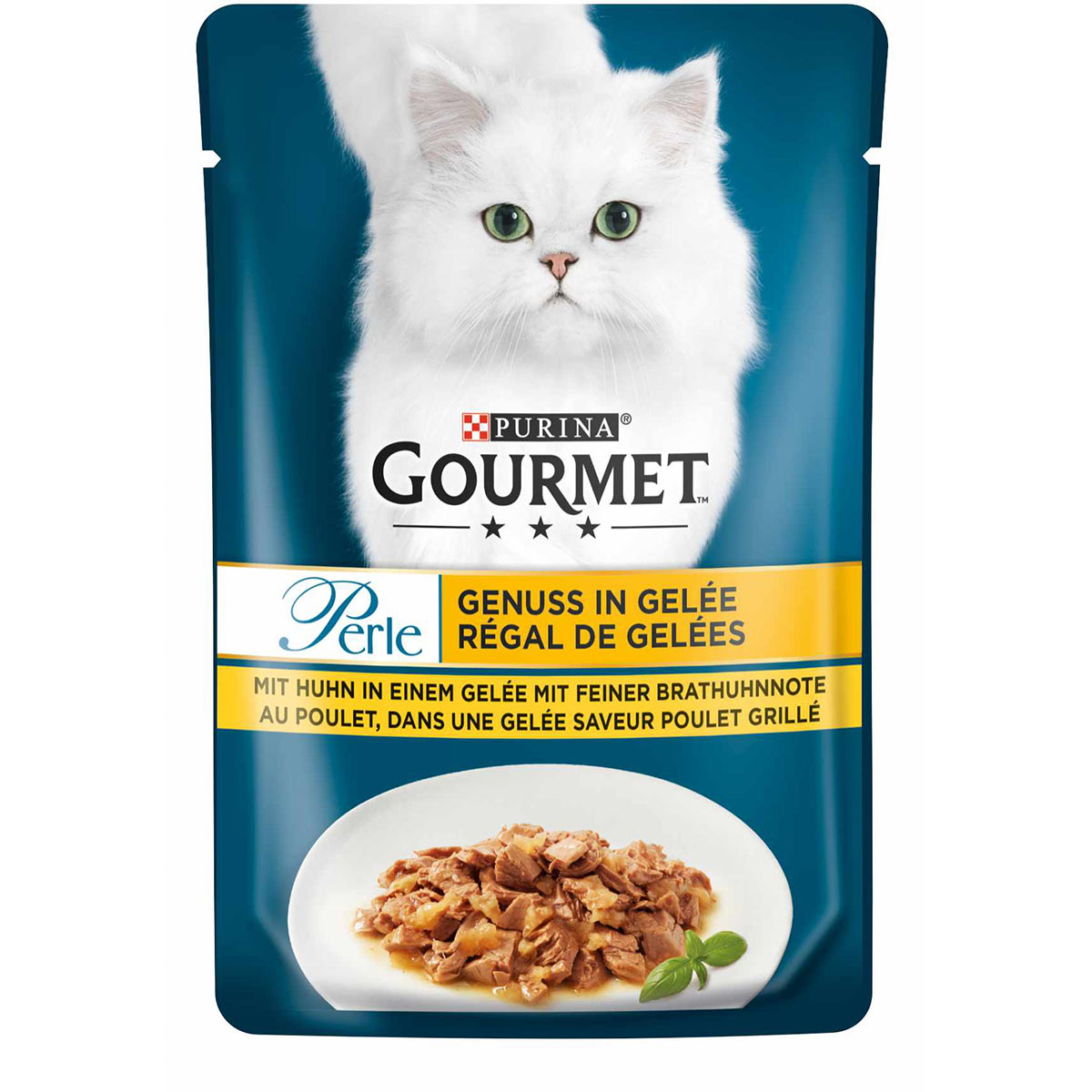 Gourmet Perle Genuss v želé s kuřecím masem 26 × 85 g