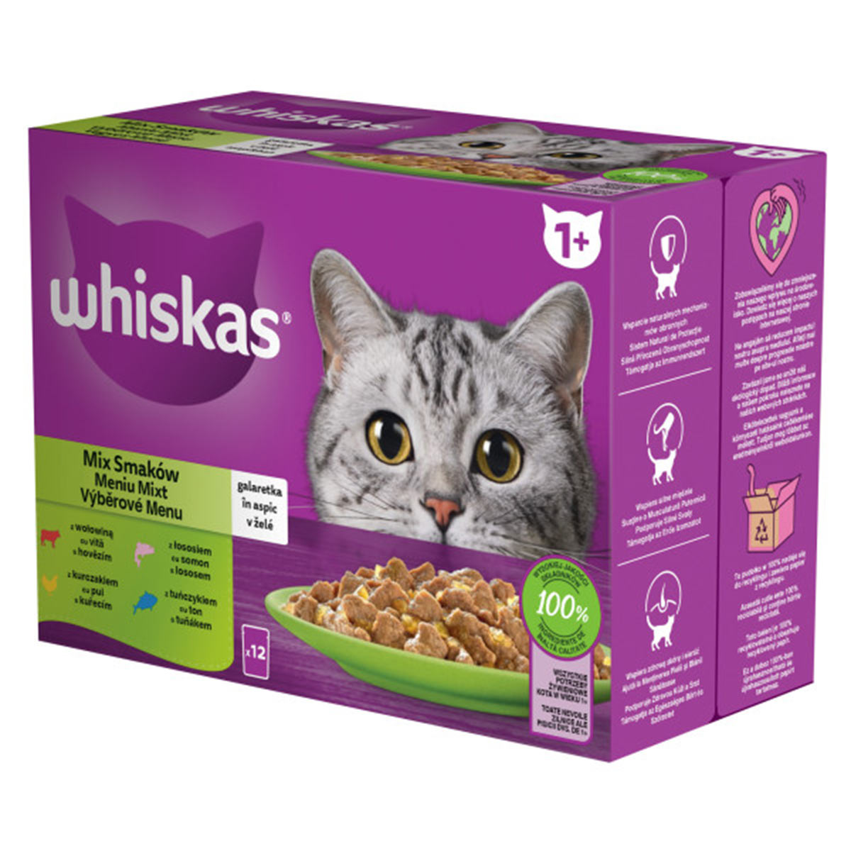 Levně Whiskas kapsičky Výběrové menu v želé 12x85g 12x85g