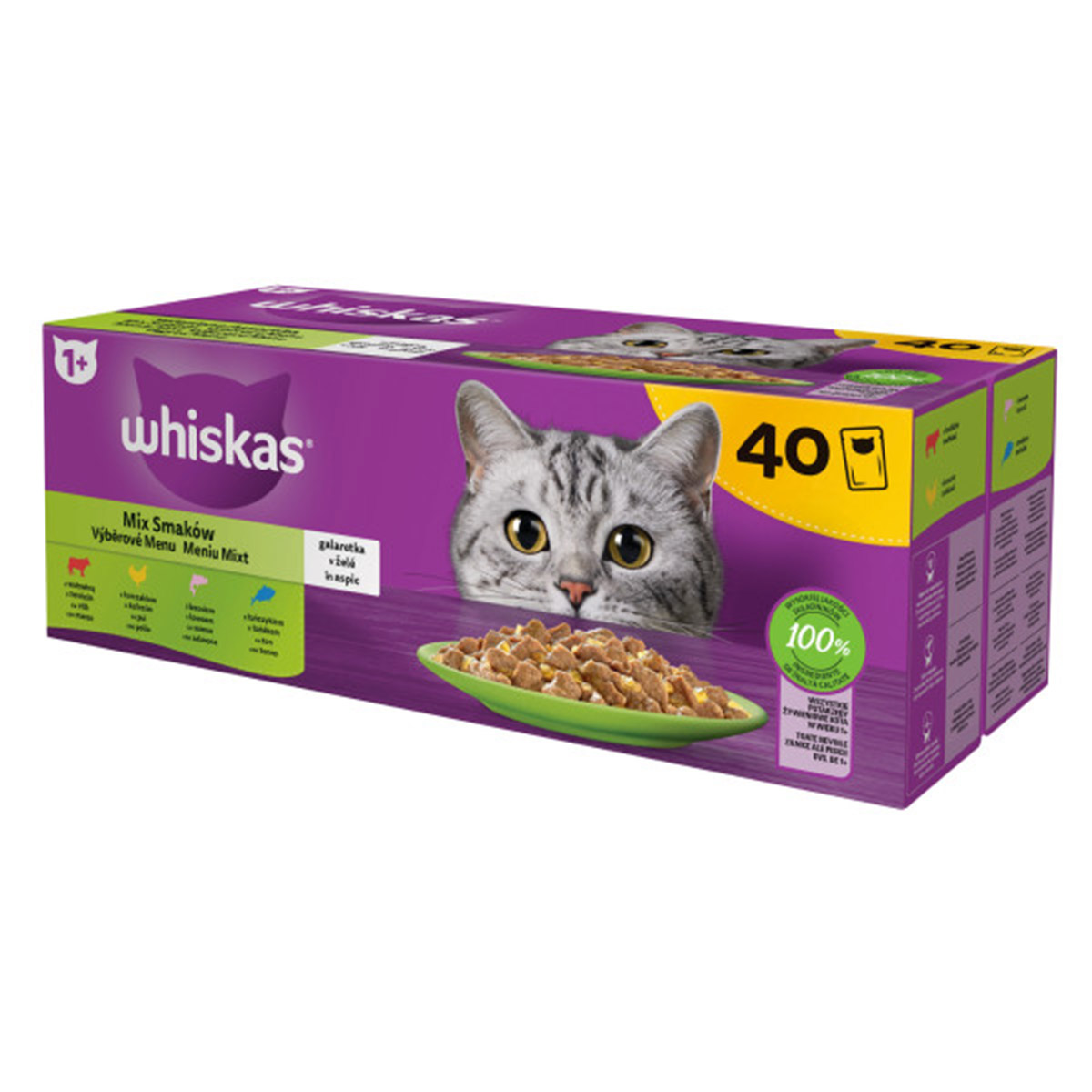 Whiskas kapsičky Výběrové menu v želé 40x85g
