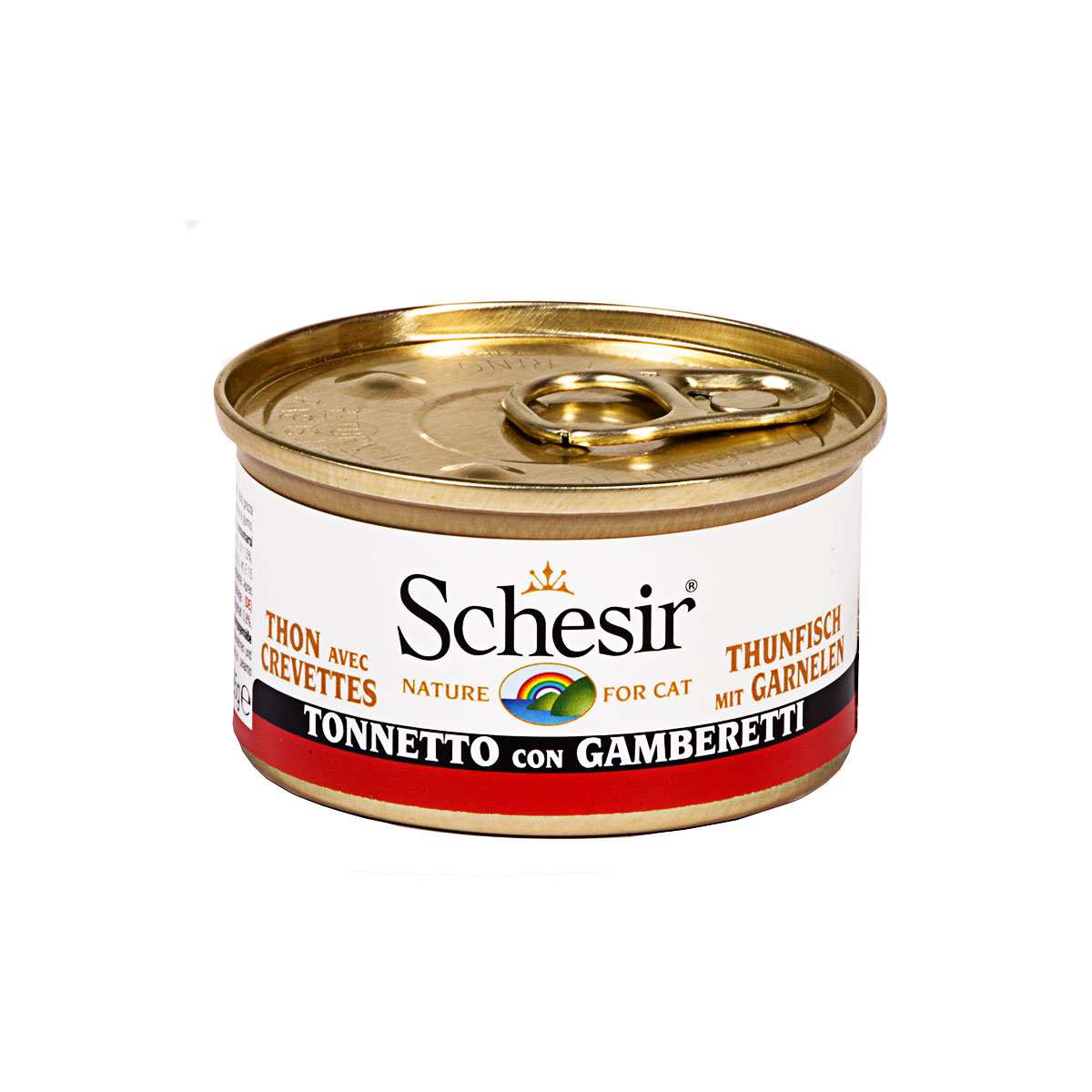 Schesir Katzenfutter in Gelee Thunfisch mit Garnelen 24x85g