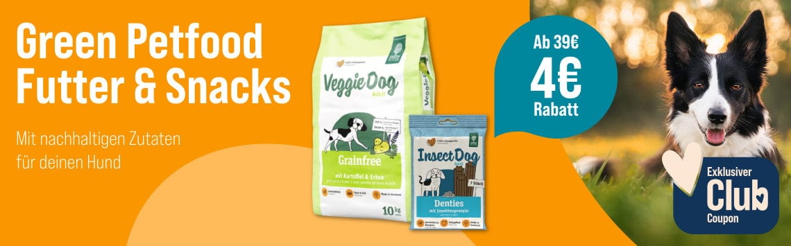 Spare 4 € auf Green Petfood