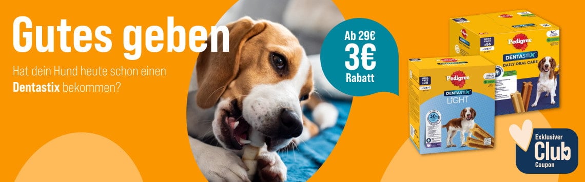Spare auf Pedigree Dentastix
