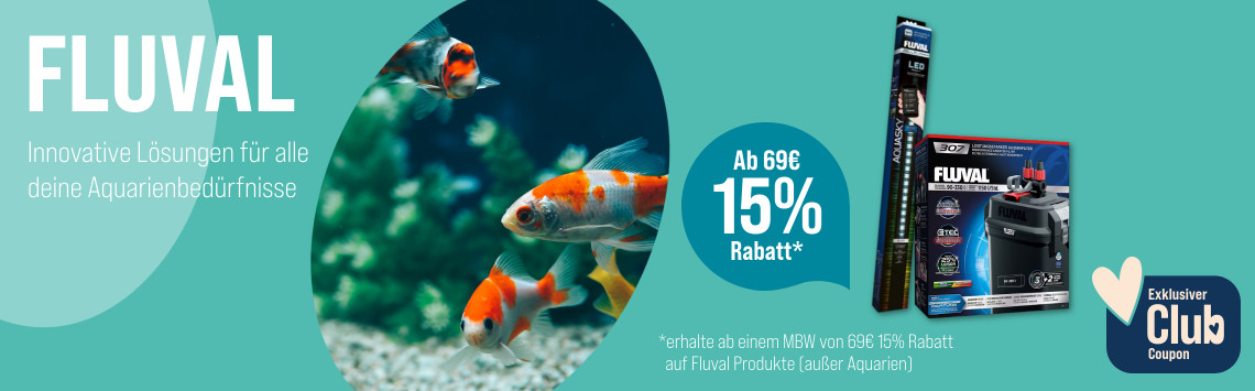 15% Rabatt auf Fluval