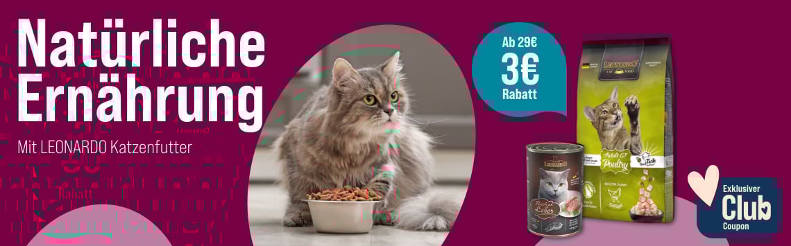 Spare 3 € auf Leonardo Futter