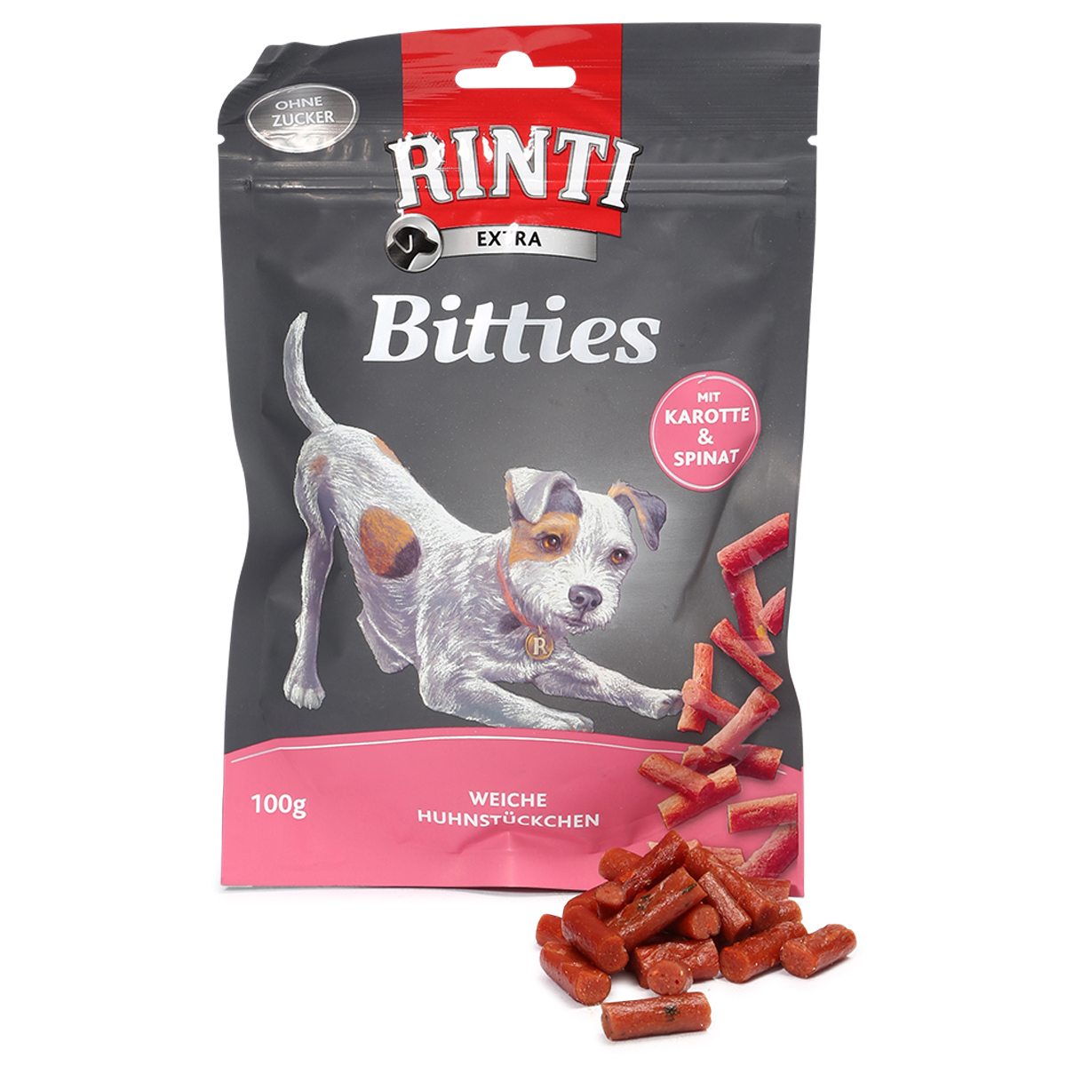 Rinti Extra Bitties mit Karotten und Spinat 100g