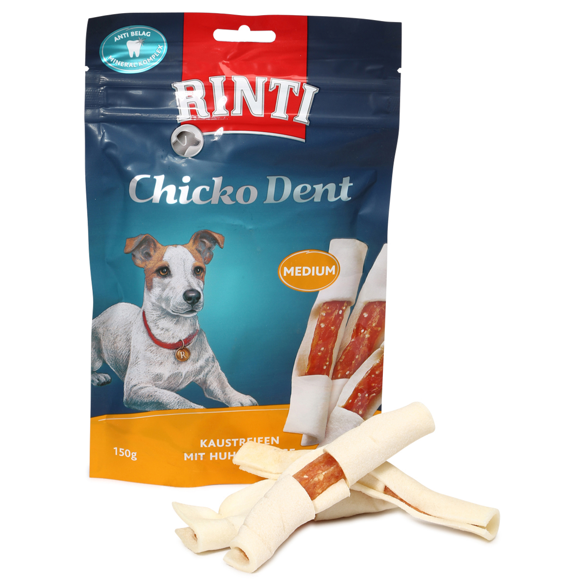 Rinti Hundesnack Chicko Dent Huhn MEDIUM 3x150g