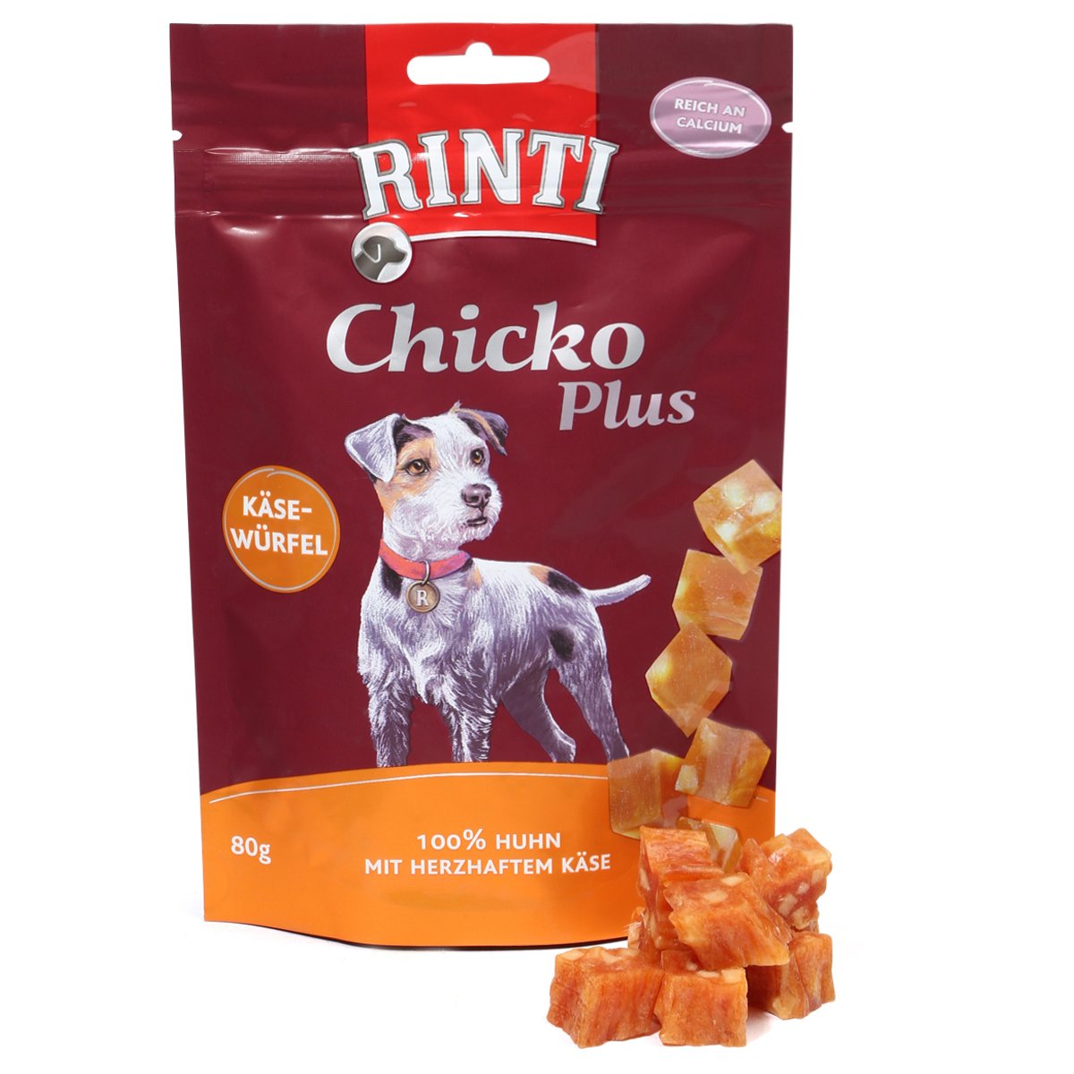 Rinti Extra Chicko Plus s kuřecím masem a sýrem 80 g