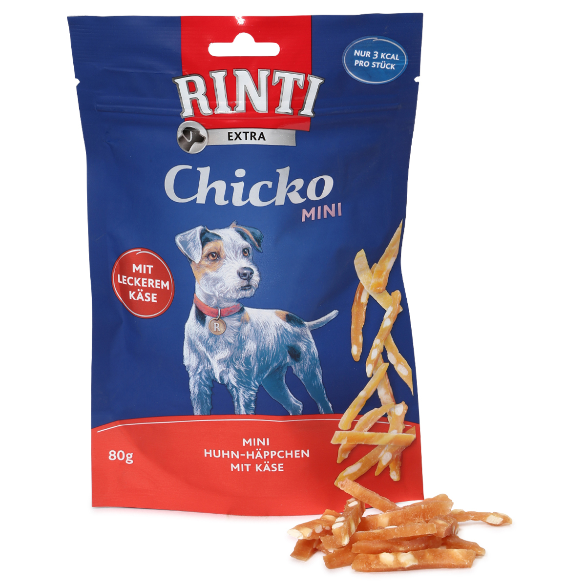 Rinti Extra Chicko Mini s kuřecím masem a sýrem 80 g