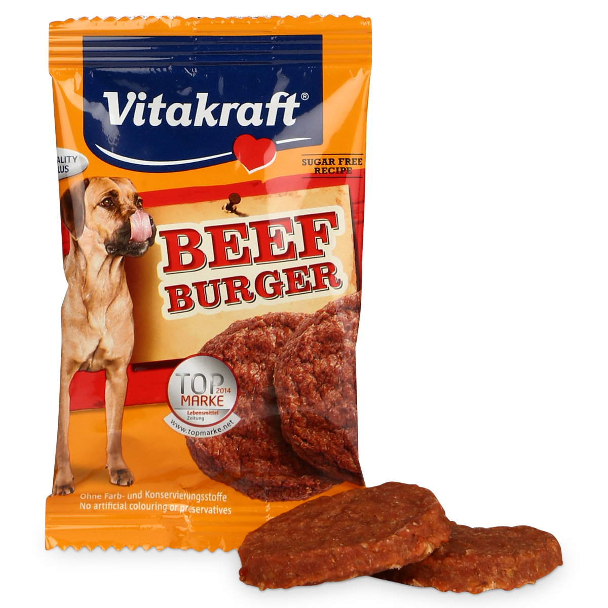 Levně Vitakraft Beef Burger drůbeží maso 12 × 2 ks