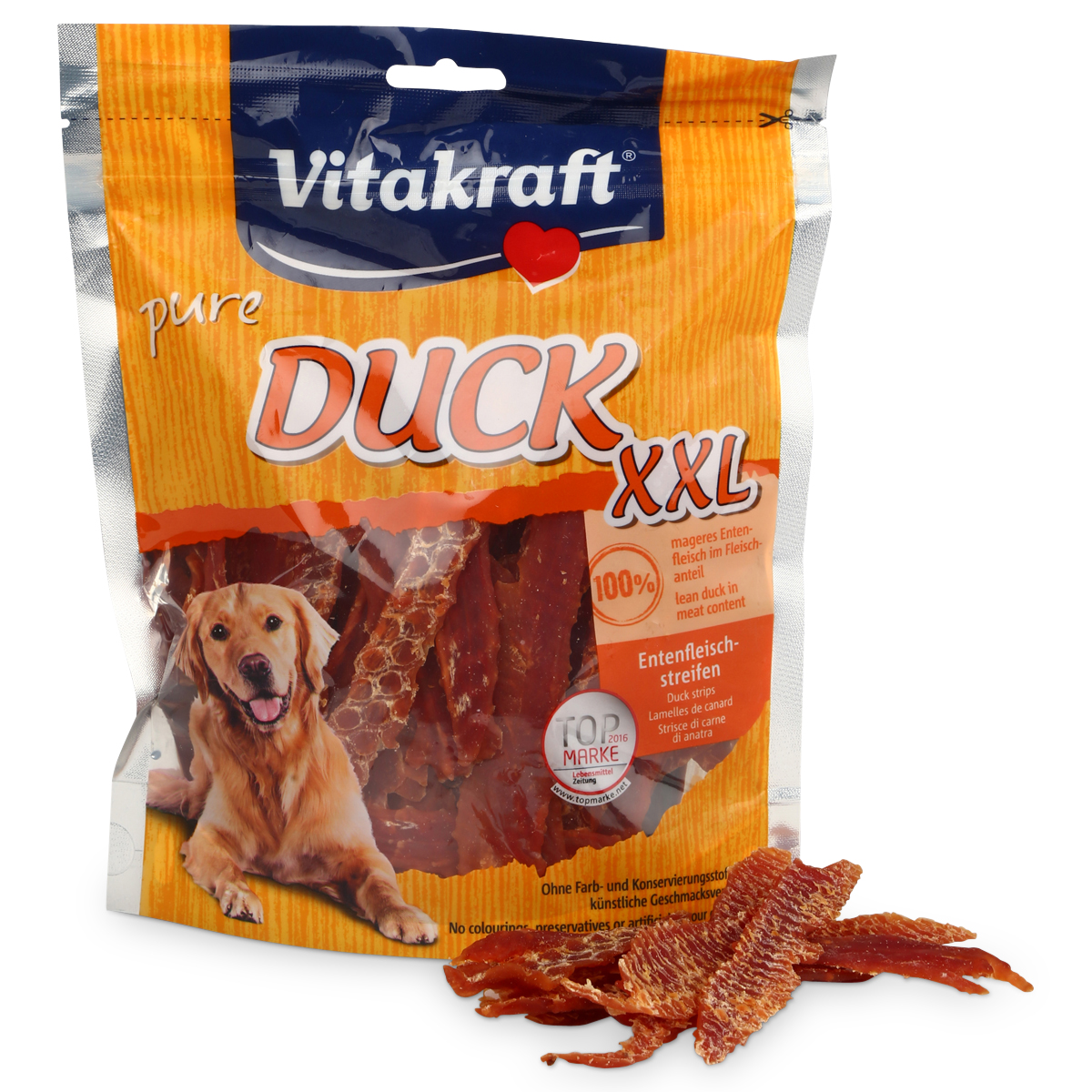 Vitakraft Hundesnack DUCK XXL Entenfleischstreifen 3x250g