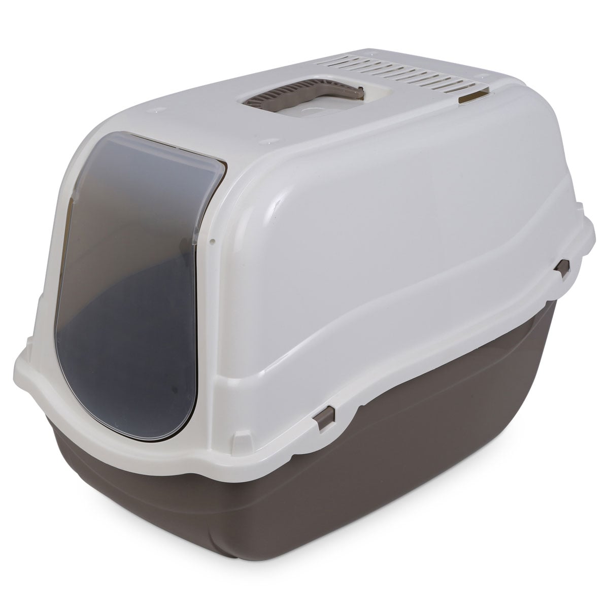 Kerbl Minka Katzentoilette mit Deckel taupe/creme | Rückläufer