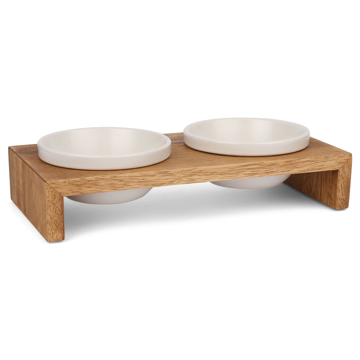 Replus Gohan Doppelnapf in teak XS | Rückläufer