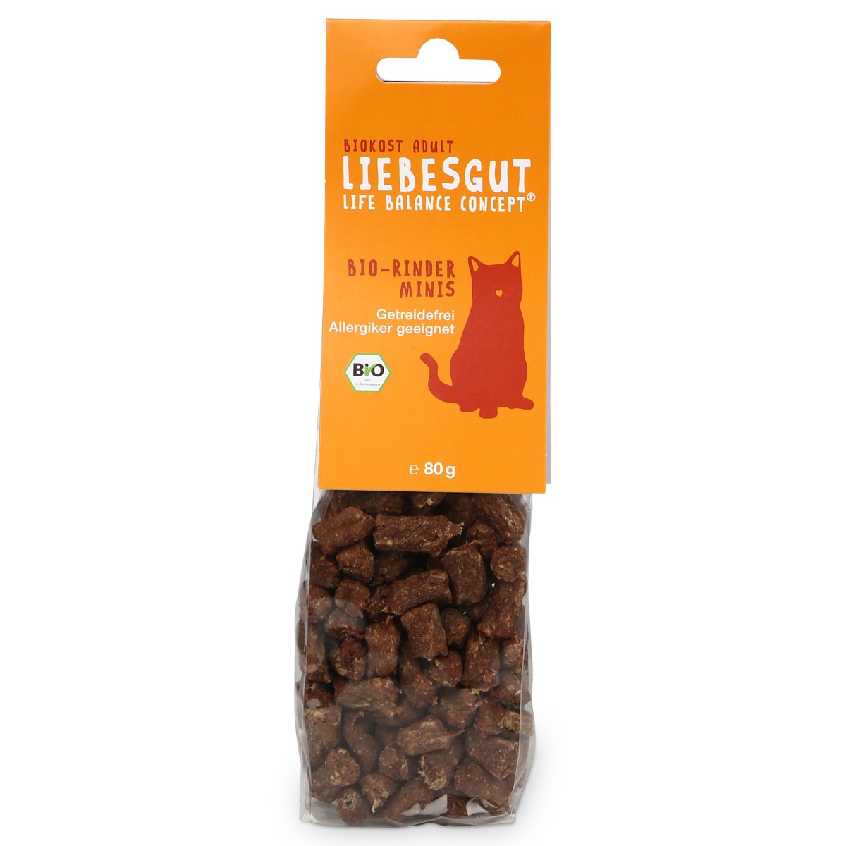 Liebesgut Biokost Mini s hovězím masem 3 × 80 g