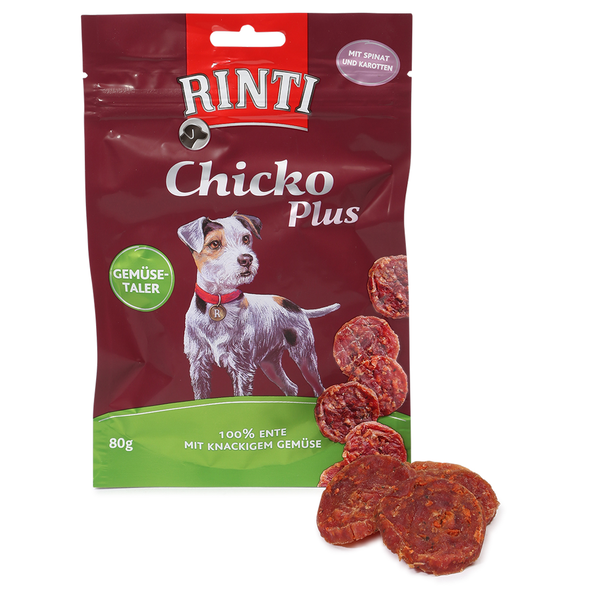 Levně Rinti Chicko Plus kachna a zelenina 6 × 80 g