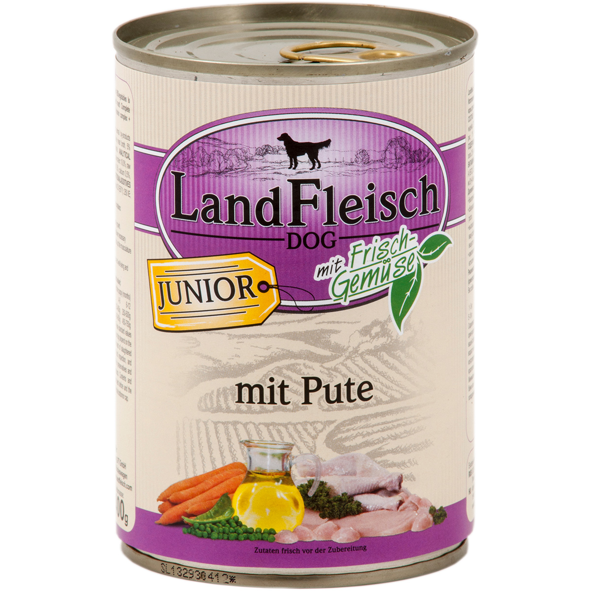 Landfleisch Dog Junior s krůtím masem 12 × 400 g