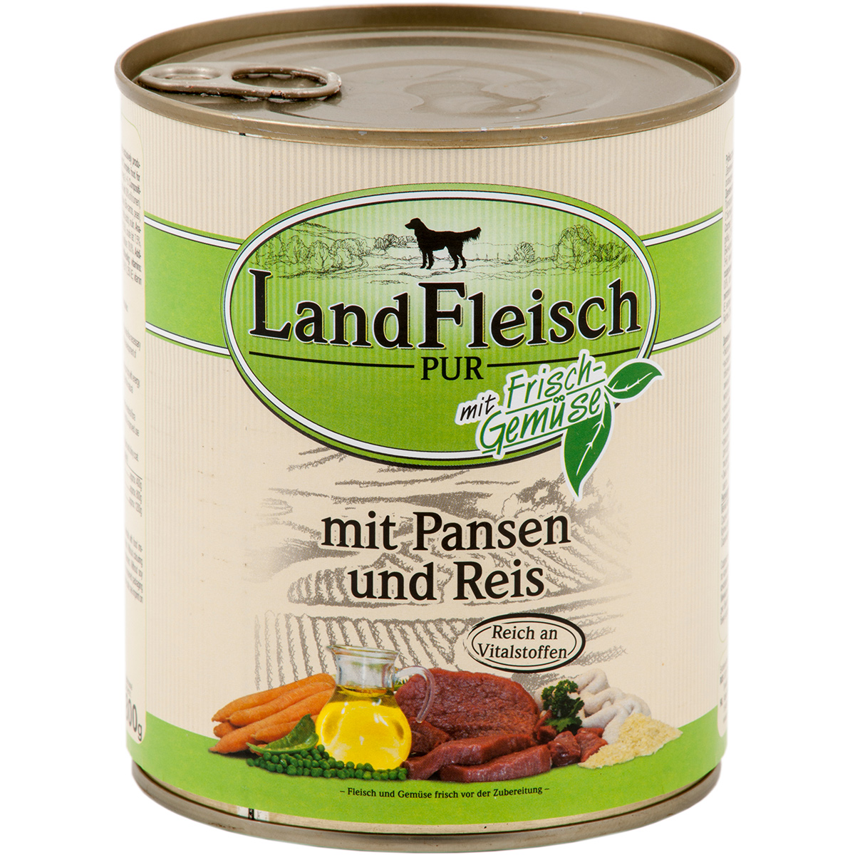 Landfleisch Dog Pur s dršťkami a rýží 6 × 800 g