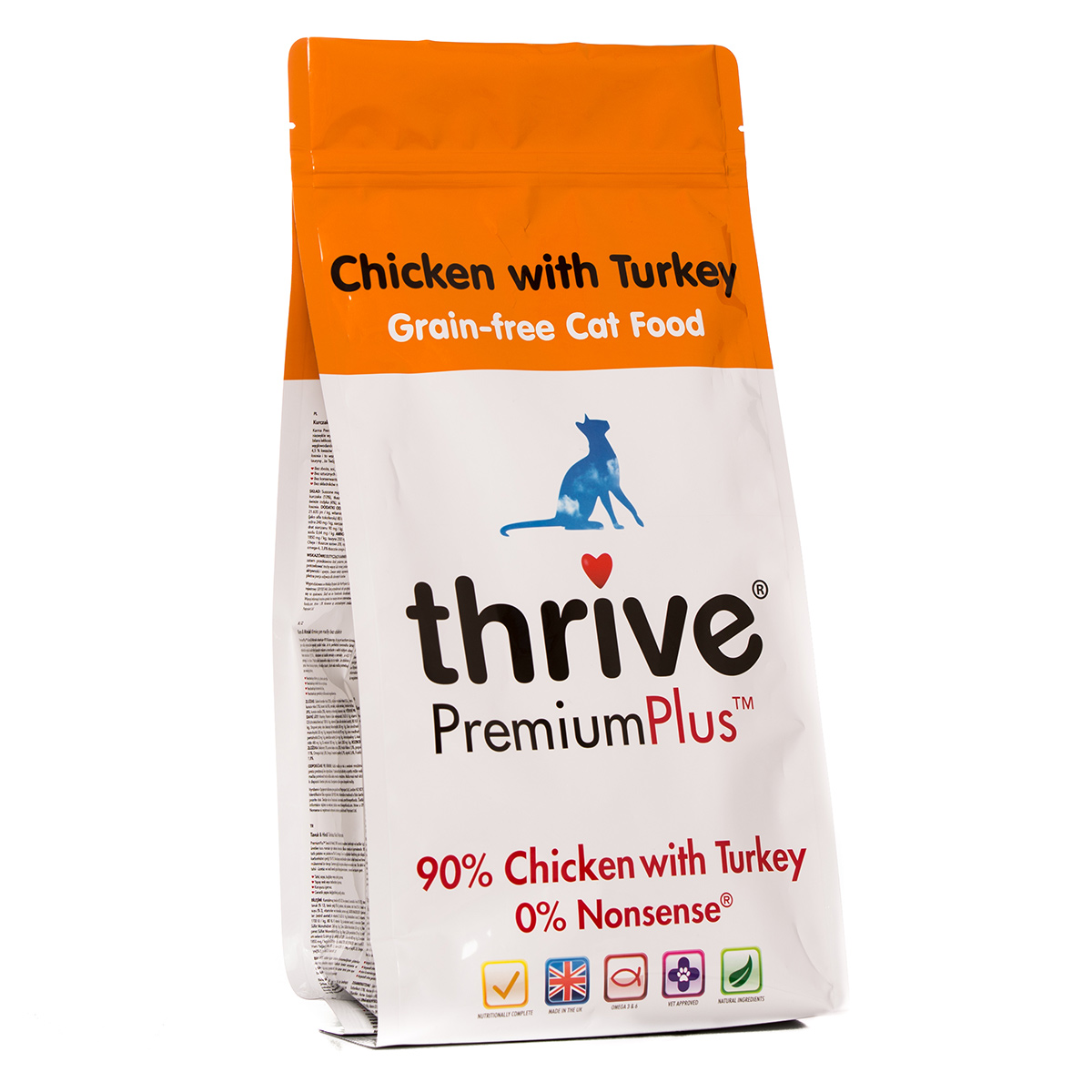 thrive Cat PremiumPlus 90% Huhn & Truthahn 3×1,5kg
