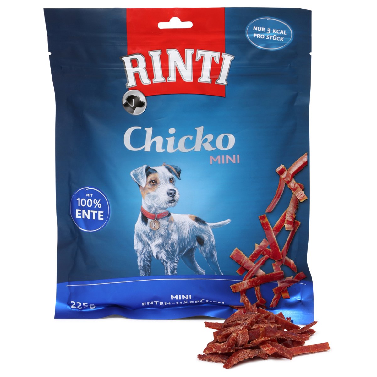 Levně RINTI Extra Chicko Mini malé kousky kachního masa 225 g