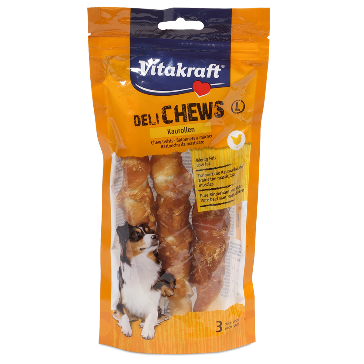 Vitakraft DeliChews žvýkací rolky s kuřetem 140 g