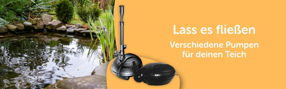 Teich Pumpen mit 5%