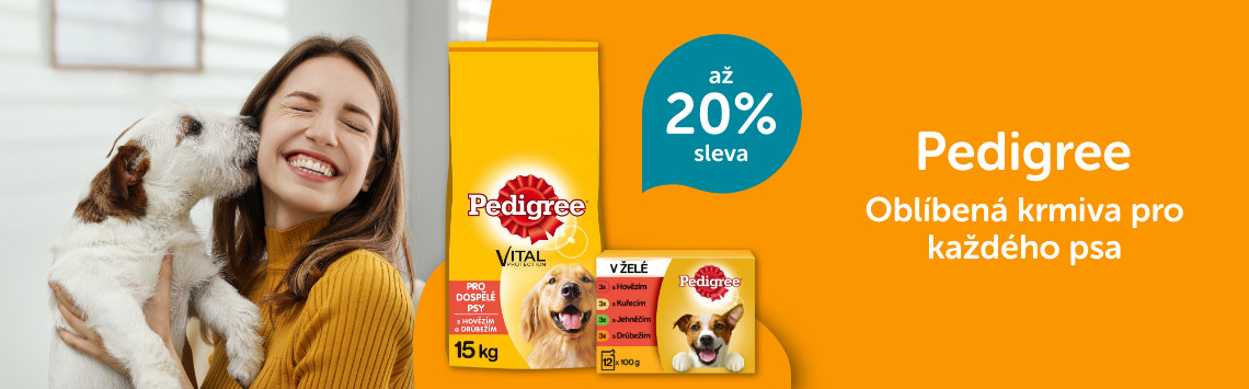 Krmivo pro psy Pedigree se slevou až 20 %