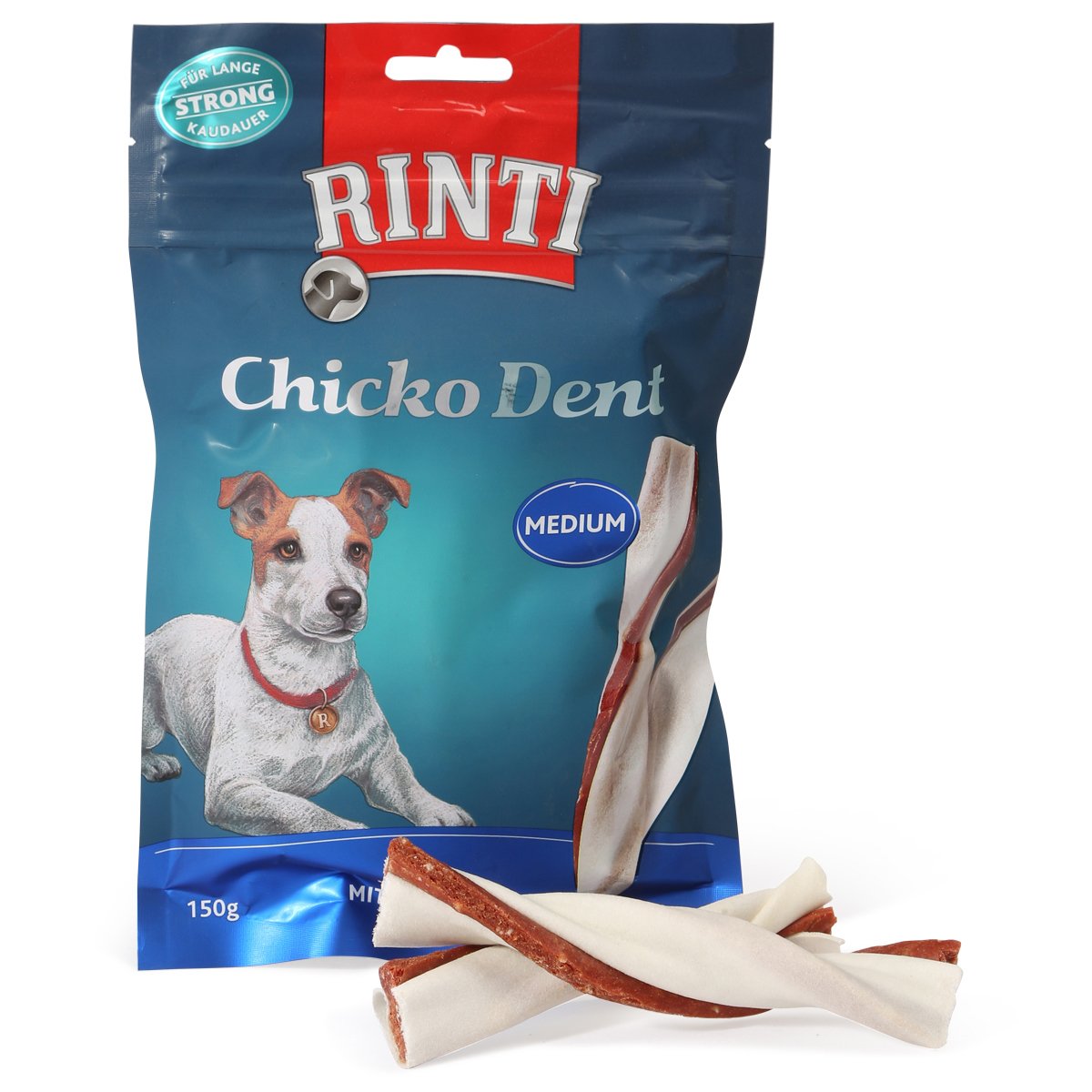 Rinti Chicko Dent Medium s kachními filety 3 × 150 g