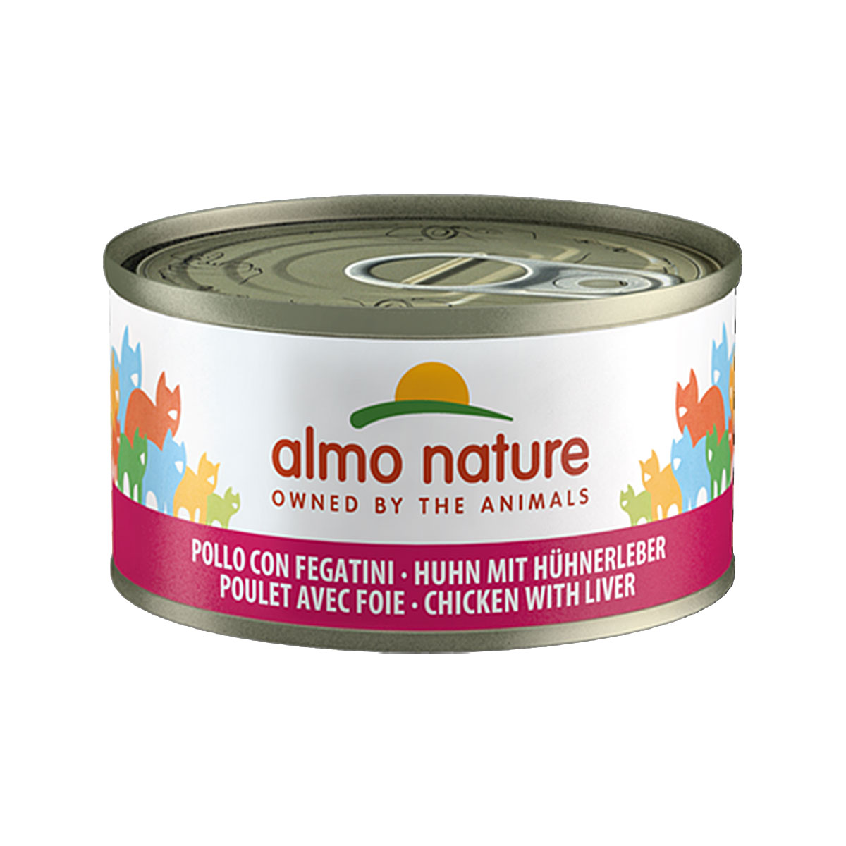 Almo Nature Cat Megapack s kuřecím masem a játry 6 × 70 g