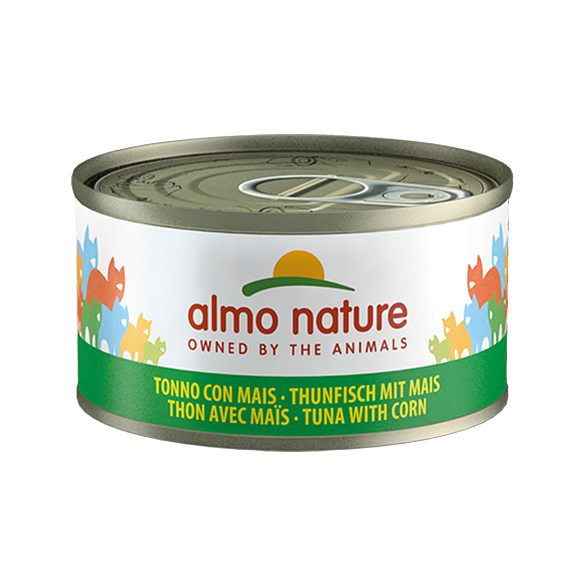 Almo Nature Cat Megapack s tuňákem a kukuřicí 6 × 70 g