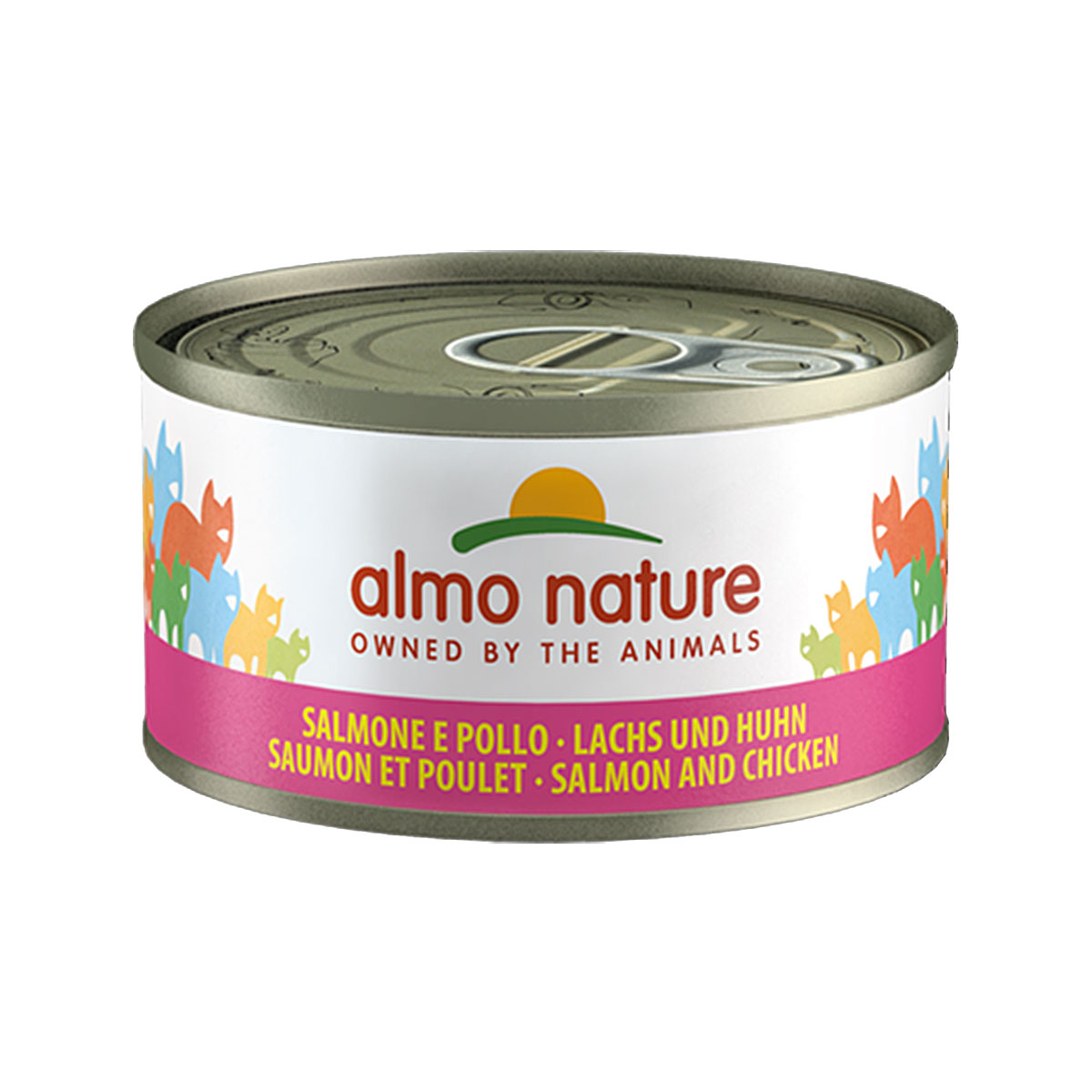 Almo Nature Cat Megapack s lososem a kuřecím masem 24 × 70 g