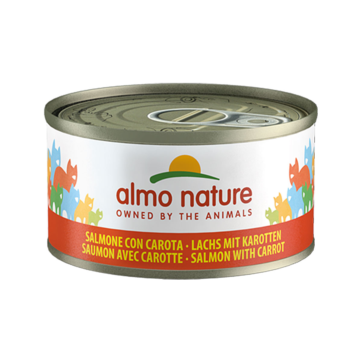 Almo Nature Cat Megapack s lososem a mrkví 6 × 70 g