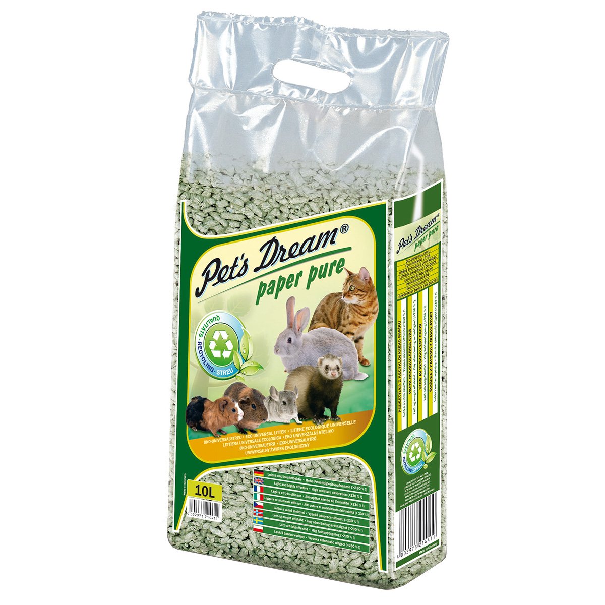 Pet's Dream Paper Pure papírové pelety 10 l