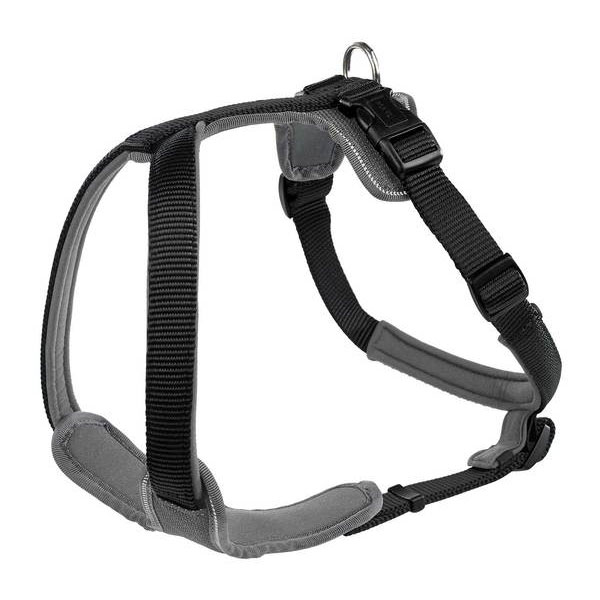 Hunter Neopren postroj, černý/šedý M/2 (58-72cm, 20mm)