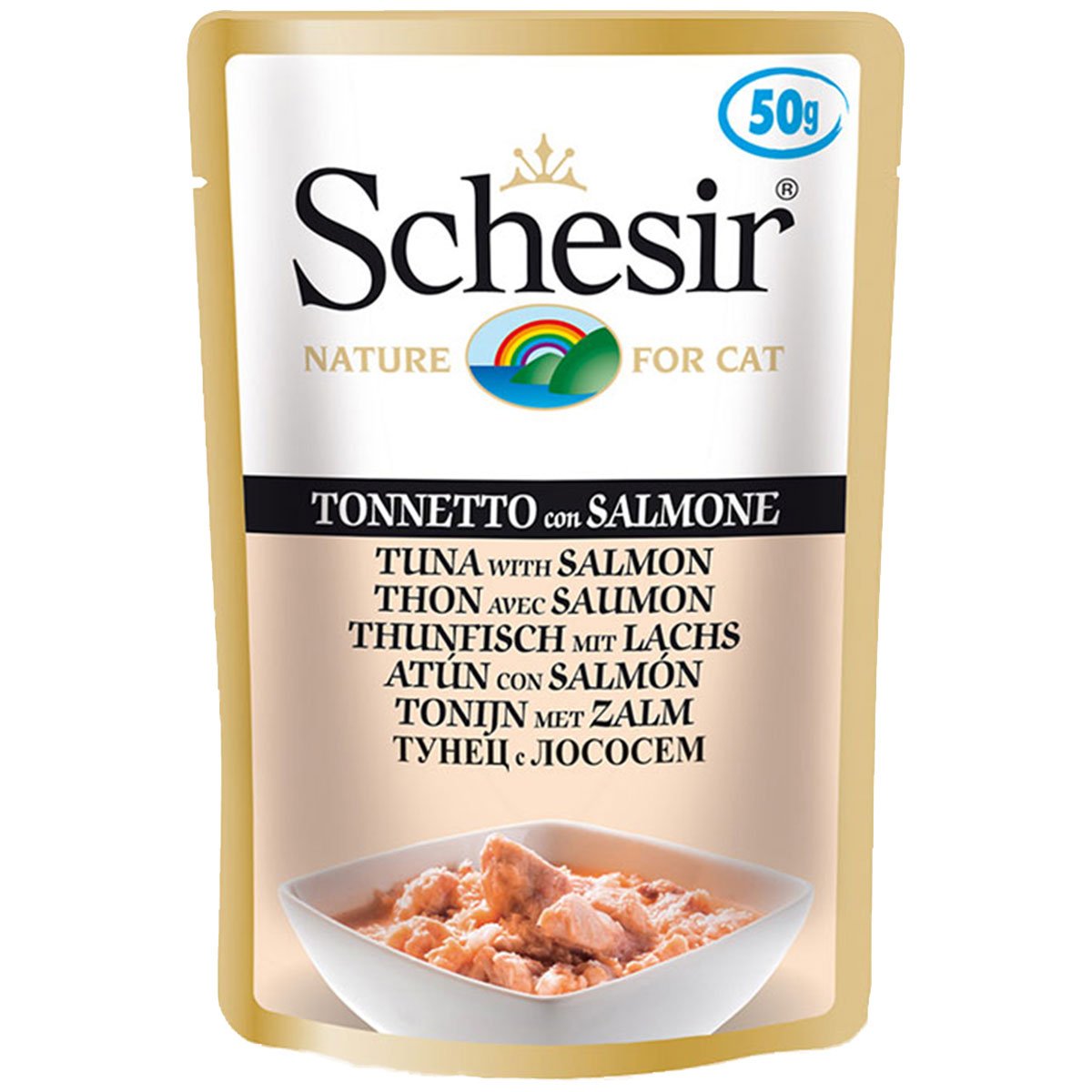 Schesir Cat tuňák s lososem 30 × 50 g