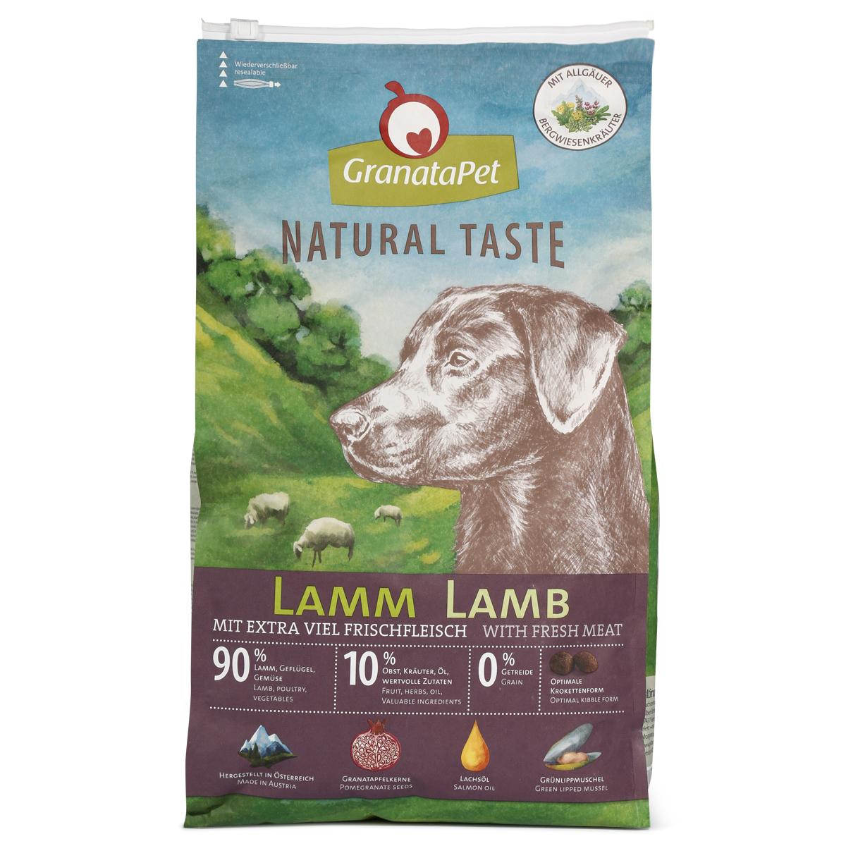 Levně GranataPet Natural Taste Adult s jehněčím masem 4 kg