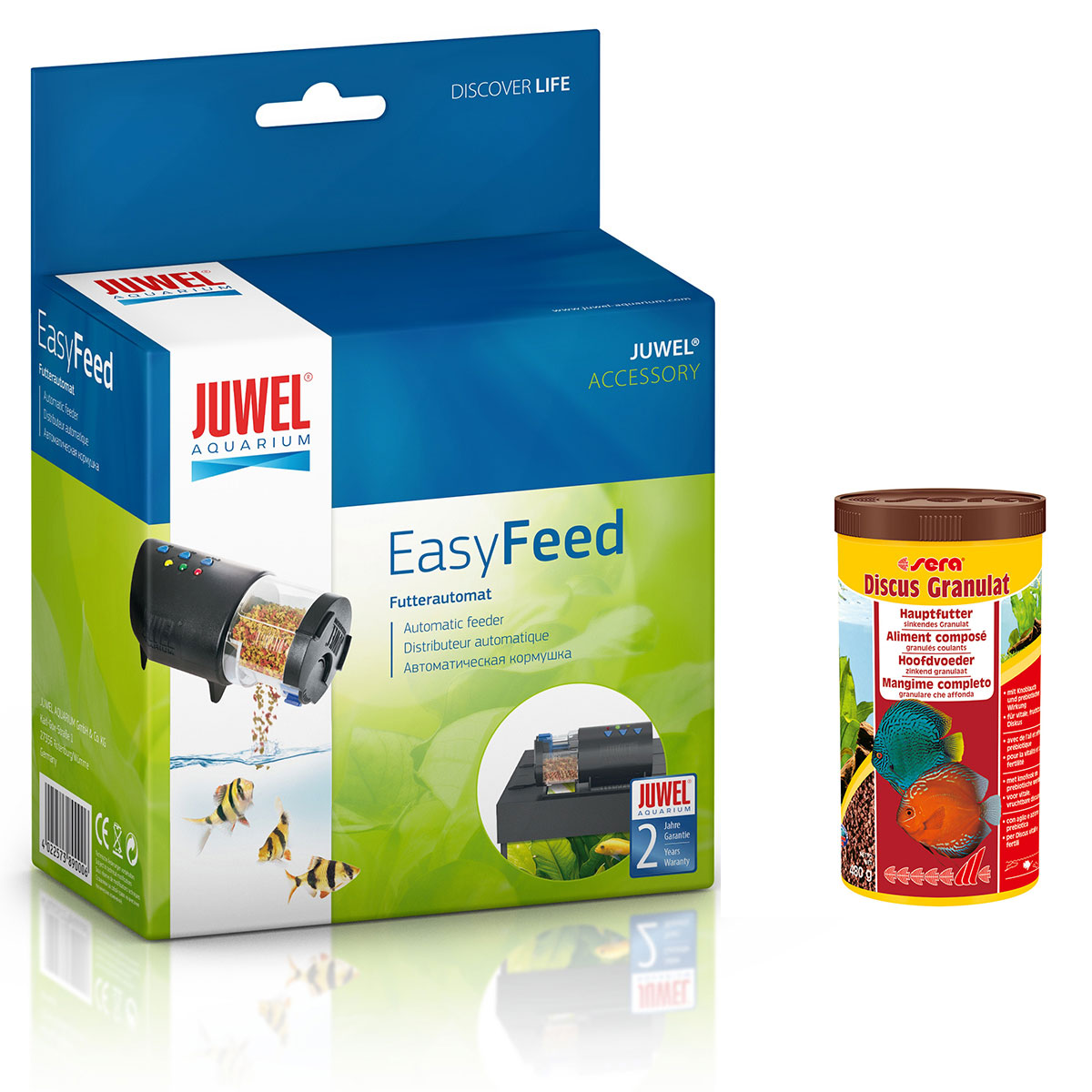 Juwel EasyFeed + Sera discus granulat 1000 ml