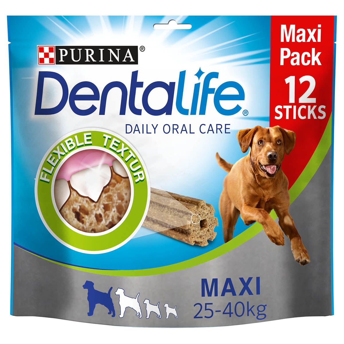 Levně Purina DentaLife snack pro každodenní péči o chrup pro velké psy Maxipack 426 g
