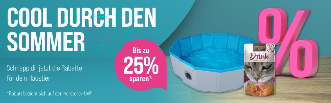 Bis zu 25% Sommer-Rabatt