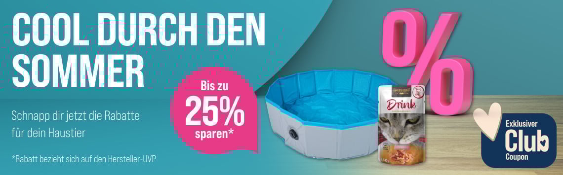 Bis zu 25% Sommer-Rabatt